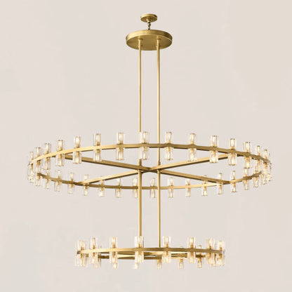 Arcachon Led Round Two-tier Chandelier 60"