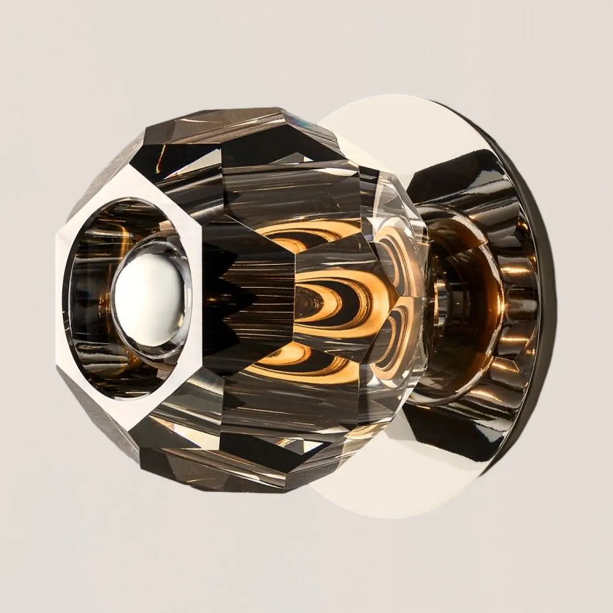 Boule De Crystal Smoke Petite Wall Sconce