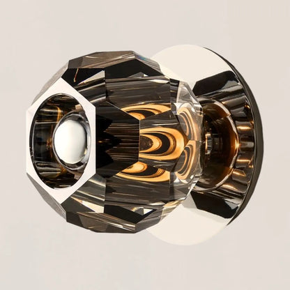 Boule De Crystal Smoke Petite Wall Sconce