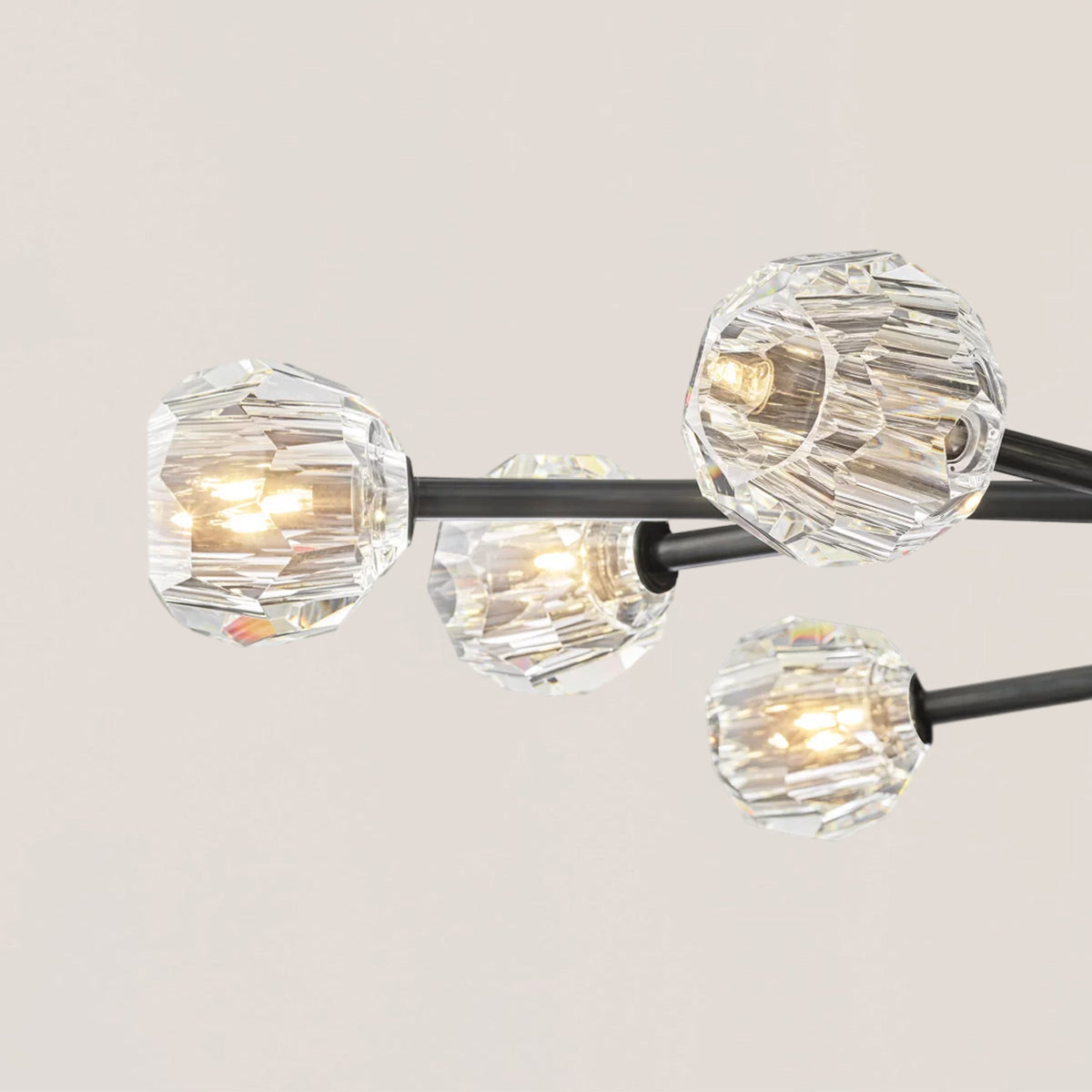 Boule De Crystal Oval Chandelier 72"