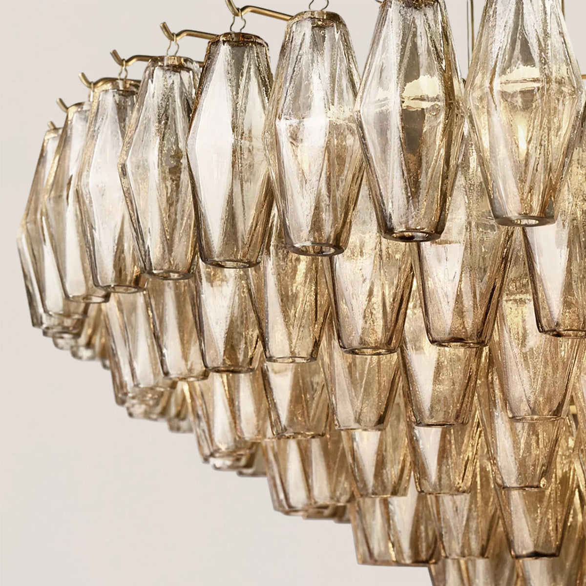 Chiara Glass Tiered Round Chandelier