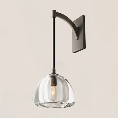 Hemisphere Crystal Wall Sconce