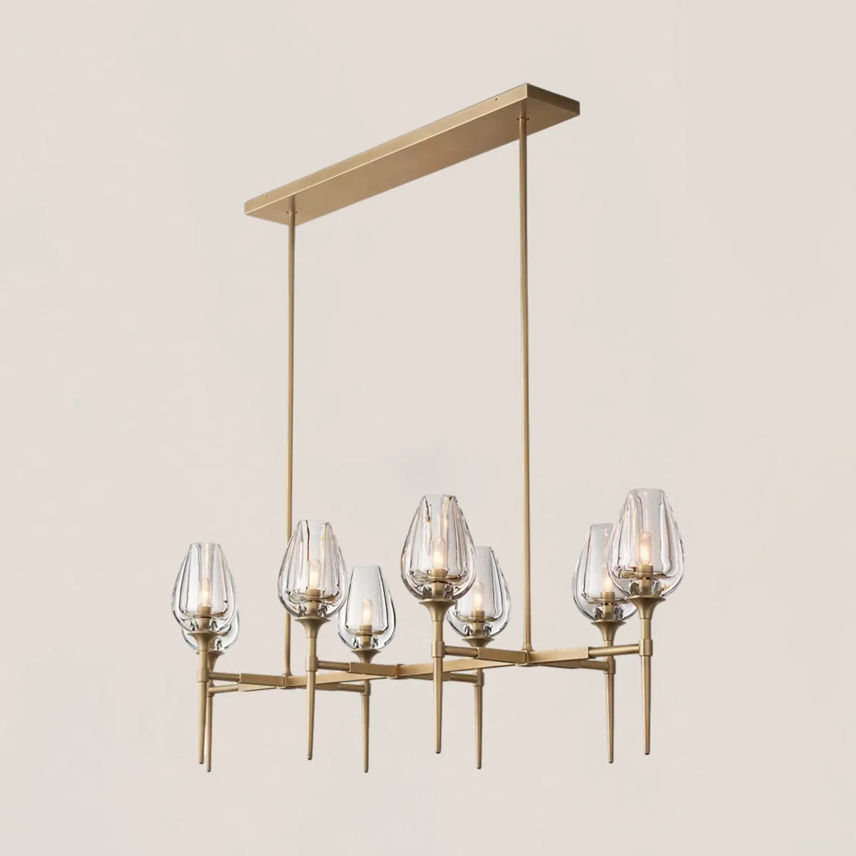 Tulip Crystal Linear Chandelier