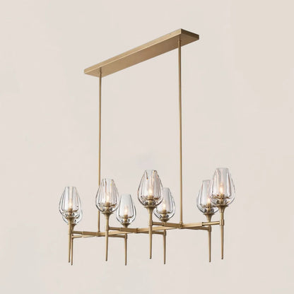 Tulip Crystal Linear Chandelier