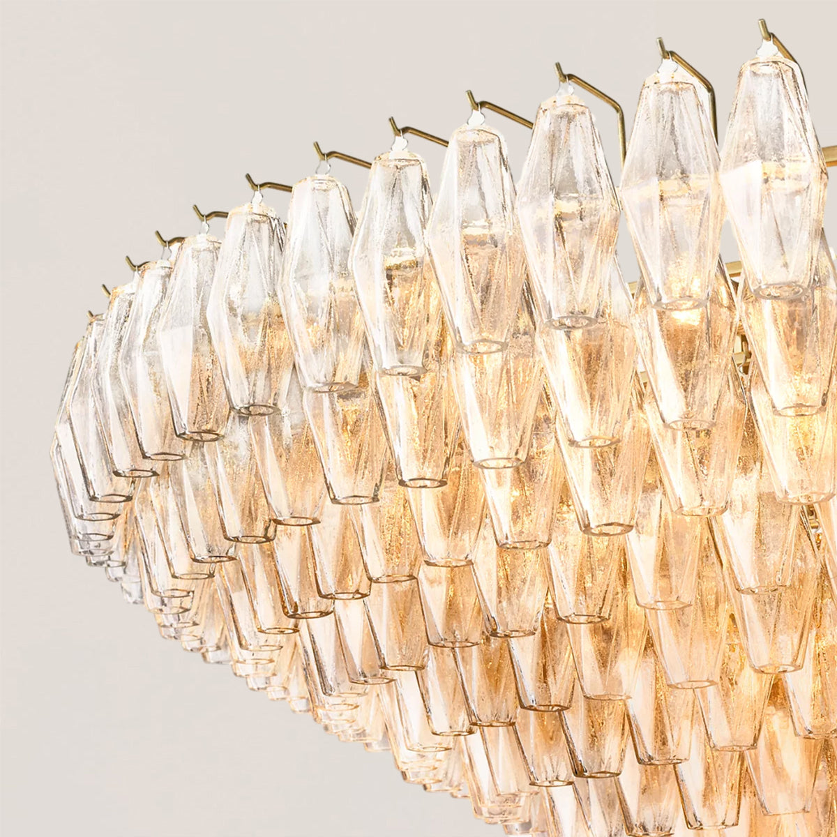 Chiara Glass Tiered Round Chandelier