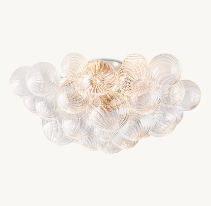 Swirled-Glass Orbs Flushmount