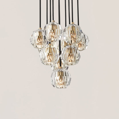 Boule De Crystal Round Cluster Chandelier