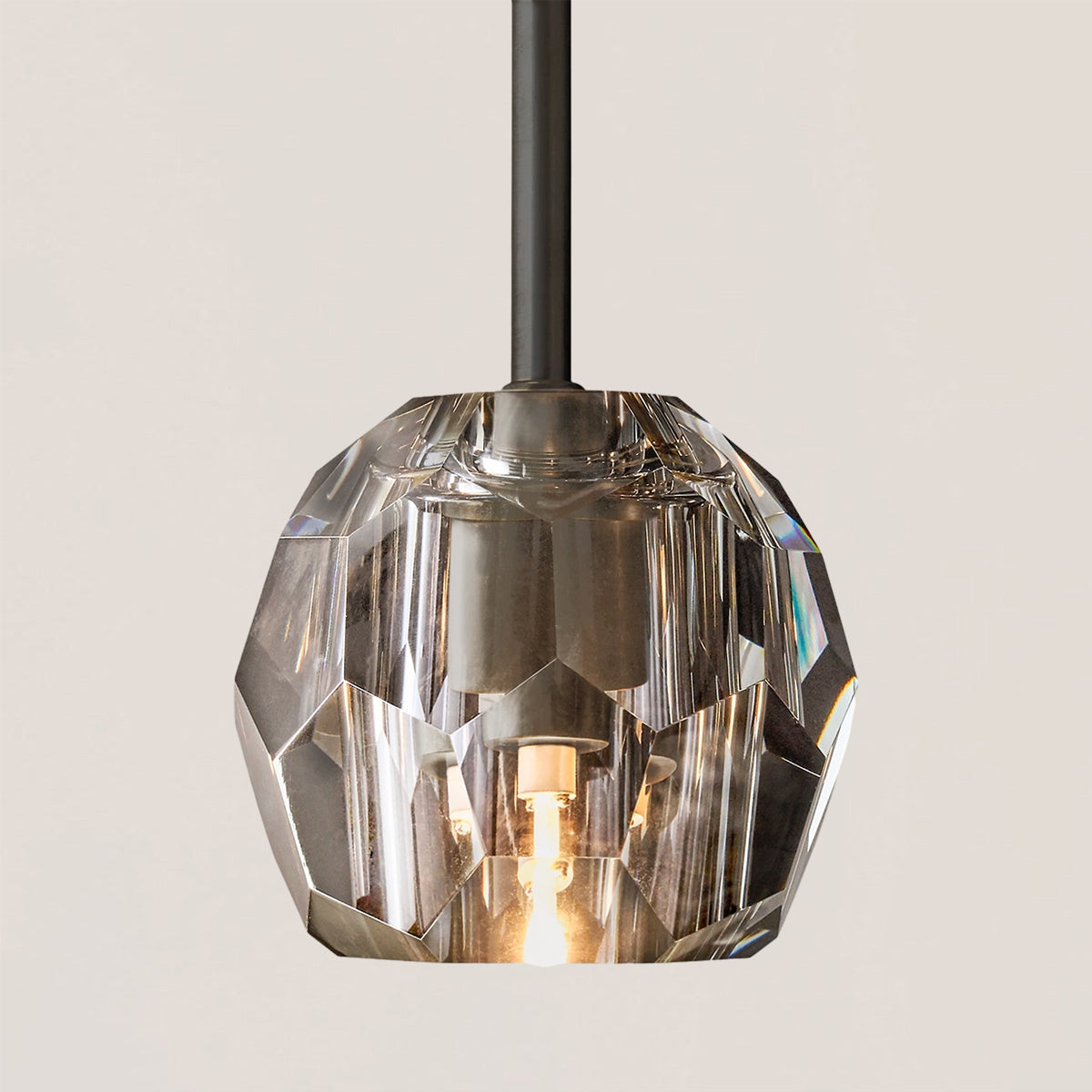Boule De Crystal Rod Pendant Light
