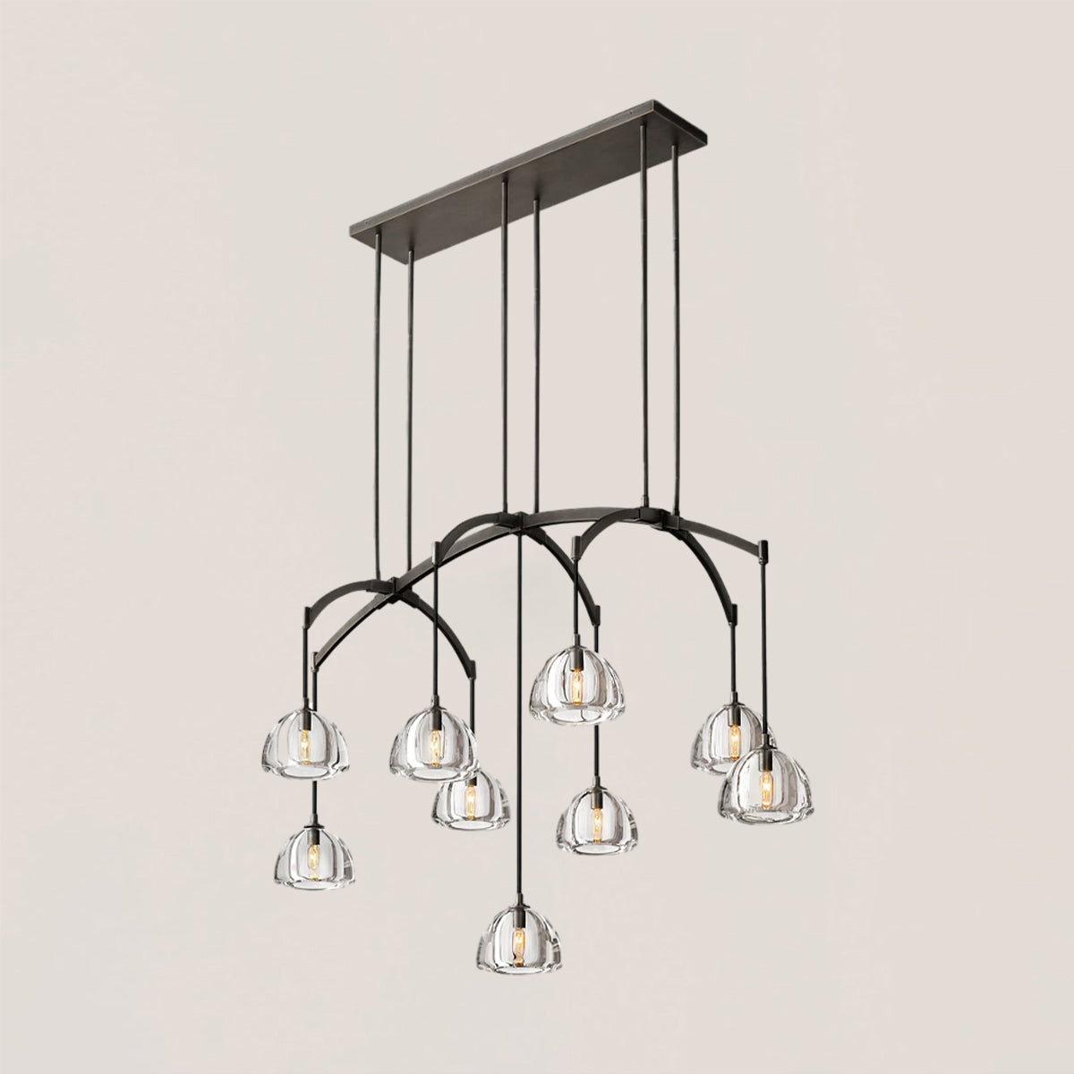 Hemisphere Linear Chandelier