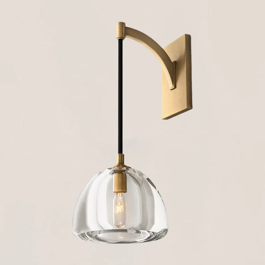 Hemisphere Crystal Wall Sconce