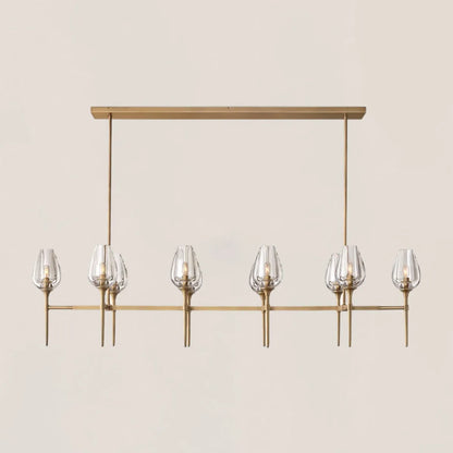 Tulip Crystal Linear Chandelier