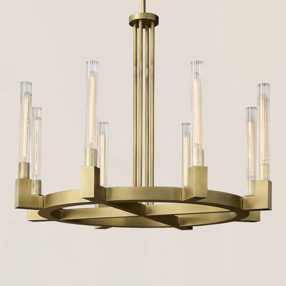 Cannele Glass Round Chandelier