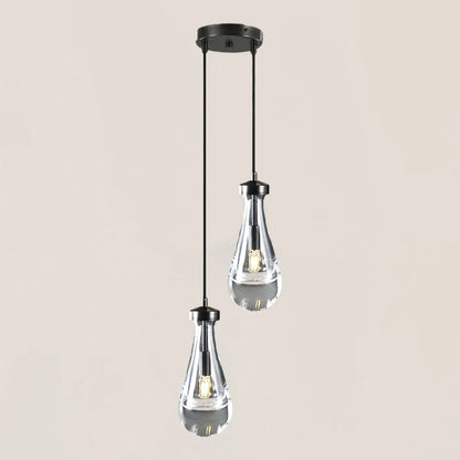 Raindrop Round Cord Pendant