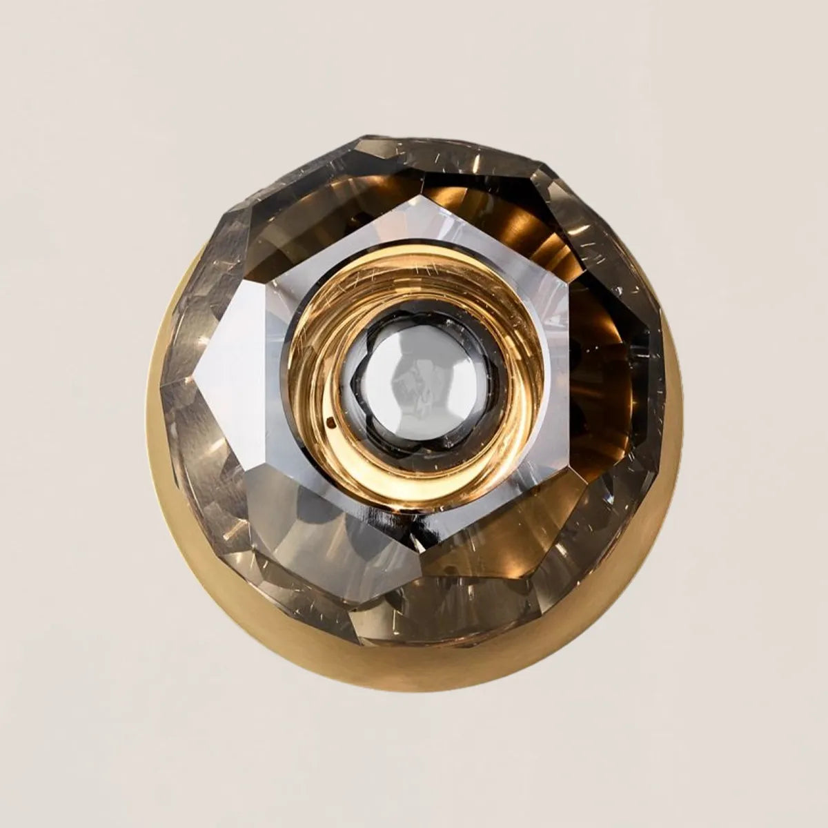 Boule De Crystal Smoke Petite Wall Sconce