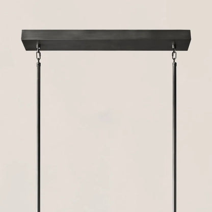 Contemporary Industrial K9 Crystal Rectangular Chandelier in Brass - Arcachon Style