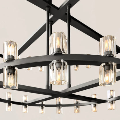 Arcachon Led Round Two-tier Chandelier 60"