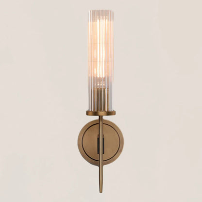 Alouette Brass Glass Wall Sconce