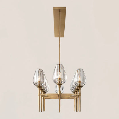 Tulip Crystal Linear Chandelier