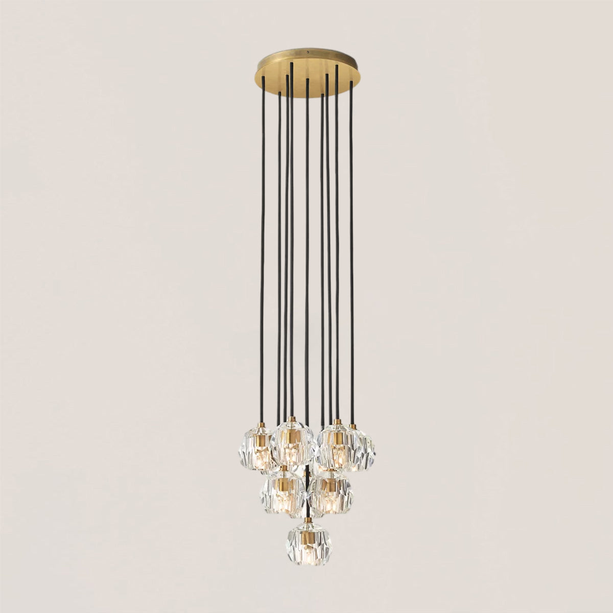 Boule De Crystal Round Cluster Chandelier