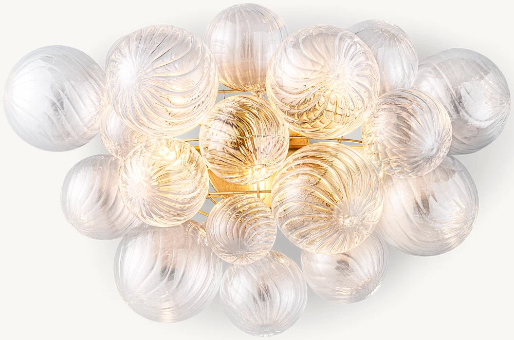 Talia Glass Orbs Round Sconce