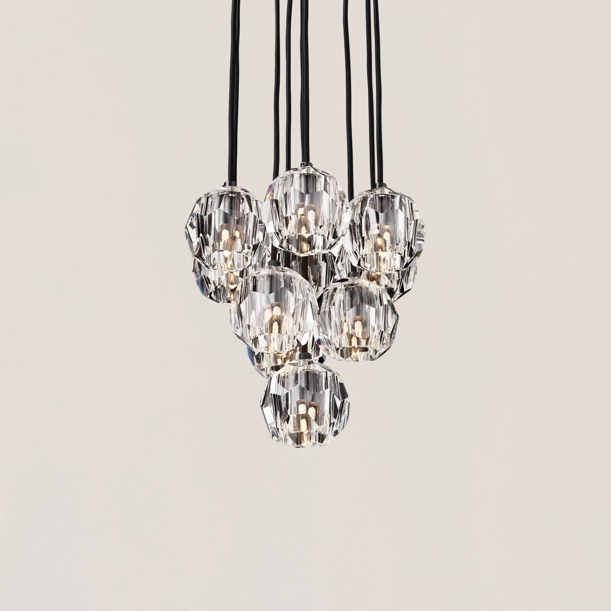 Boule De Crystal Round Cluster Chandelier