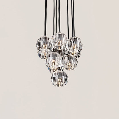 Boule De Crystal Round Cluster Chandelier