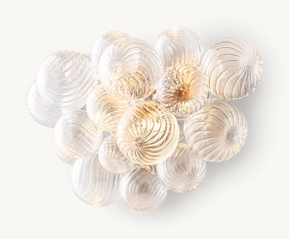 Talia Glass Orbs Round Sconce