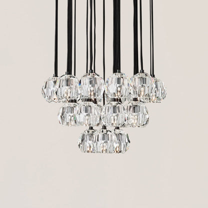 Boule De Crystal Round Cluster Chandelier