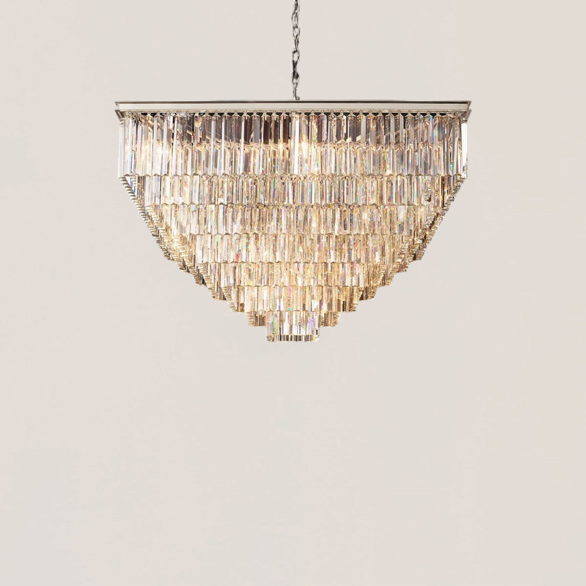 1920s Odeon Square Chandelier