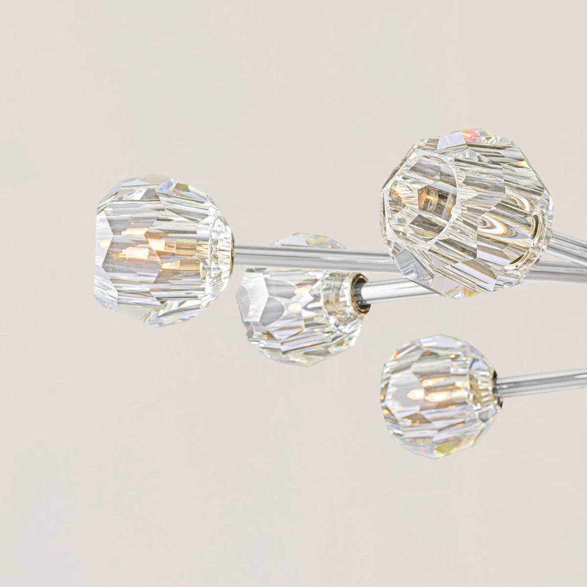 Boule De Crystal Oval Chandelier 72"