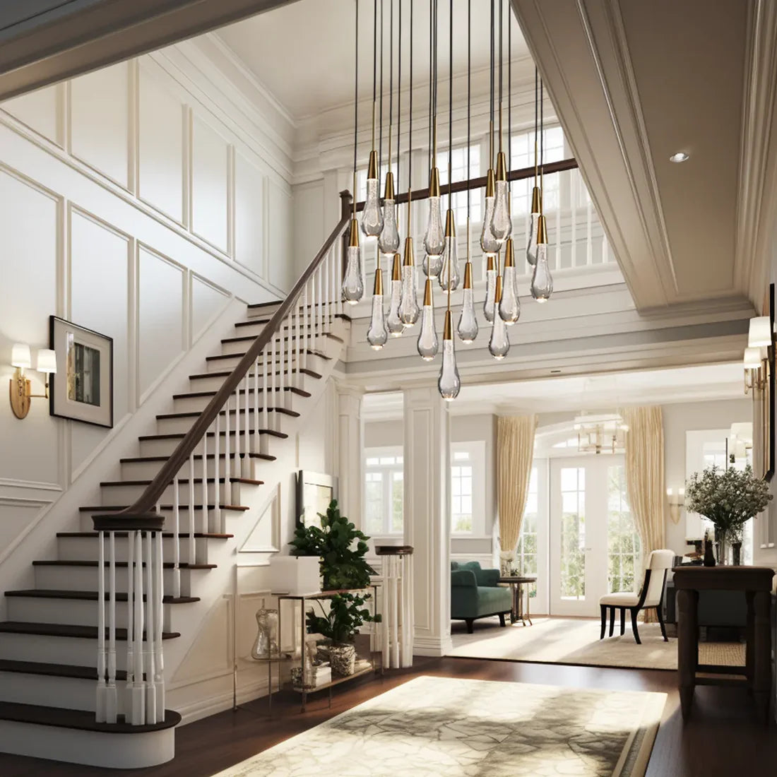 Solitaire Round Chandelier