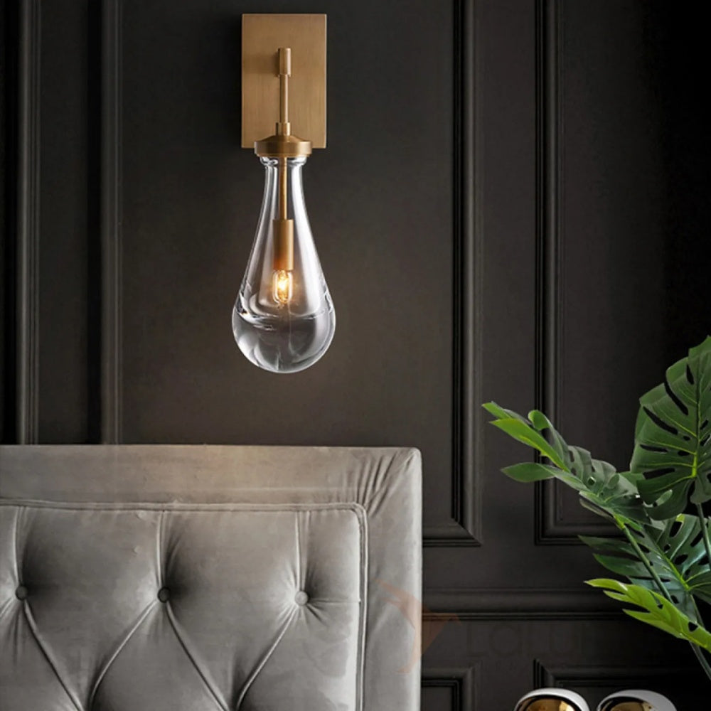 Raindrop Glass Wall Sconce