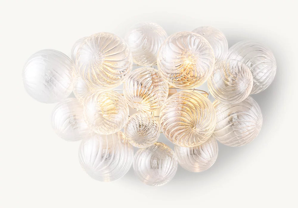 Talia Glass Orbs Round Sconce