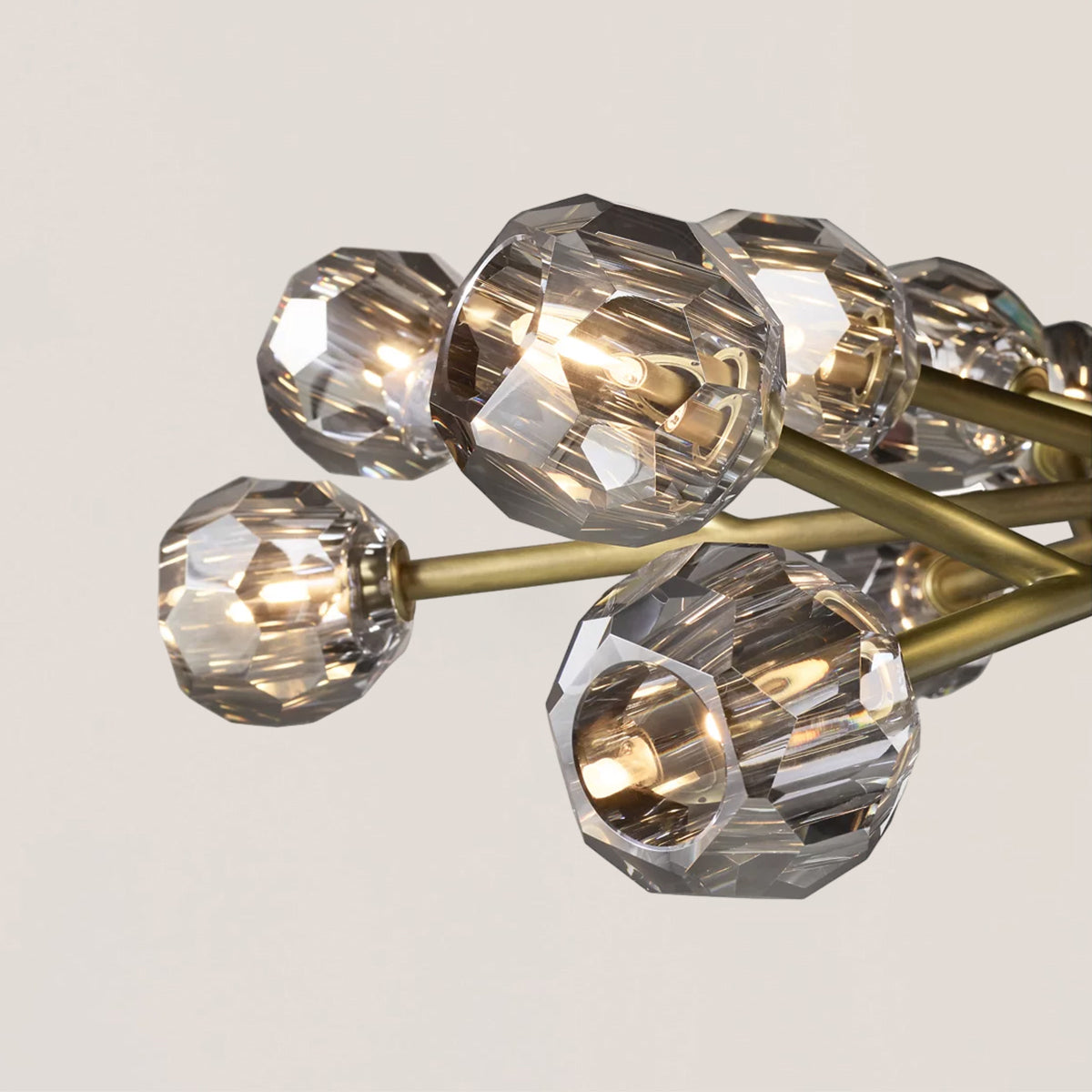 Boule De Crystal Oval Chandelier 72"