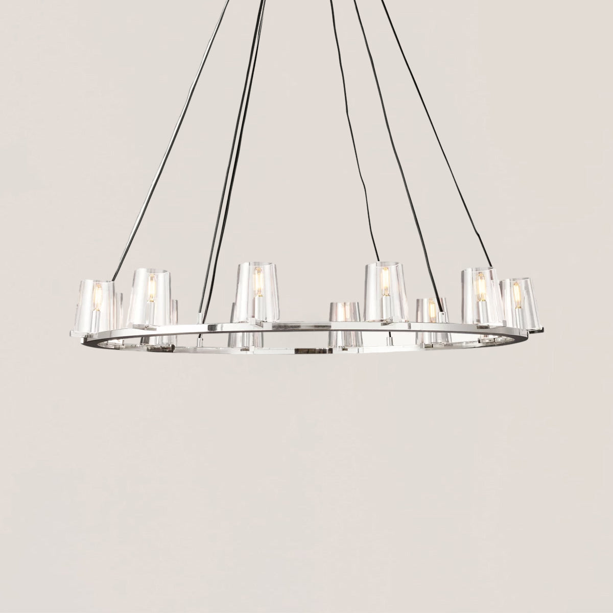 Pauillac Glass Round Chandelier 48"