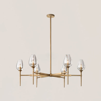 Tulip Crystal Round Chandelier