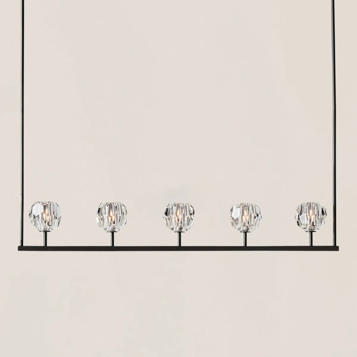 Boule De Crystal Linear Chandelier