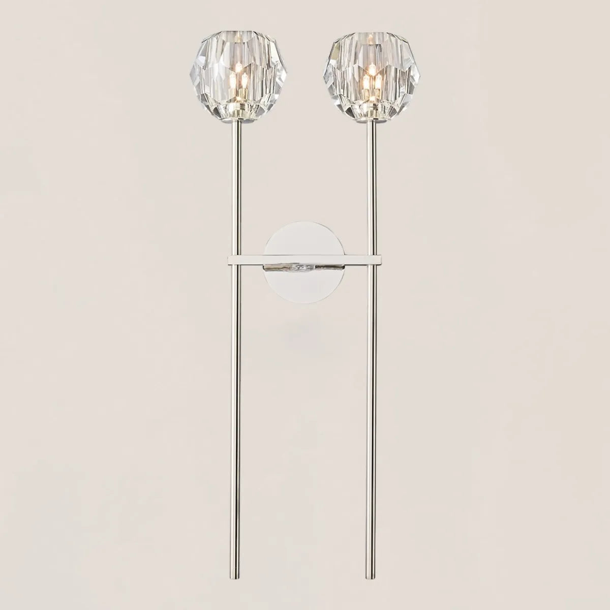 Boule De Crystal Double Grand Wall Sconce