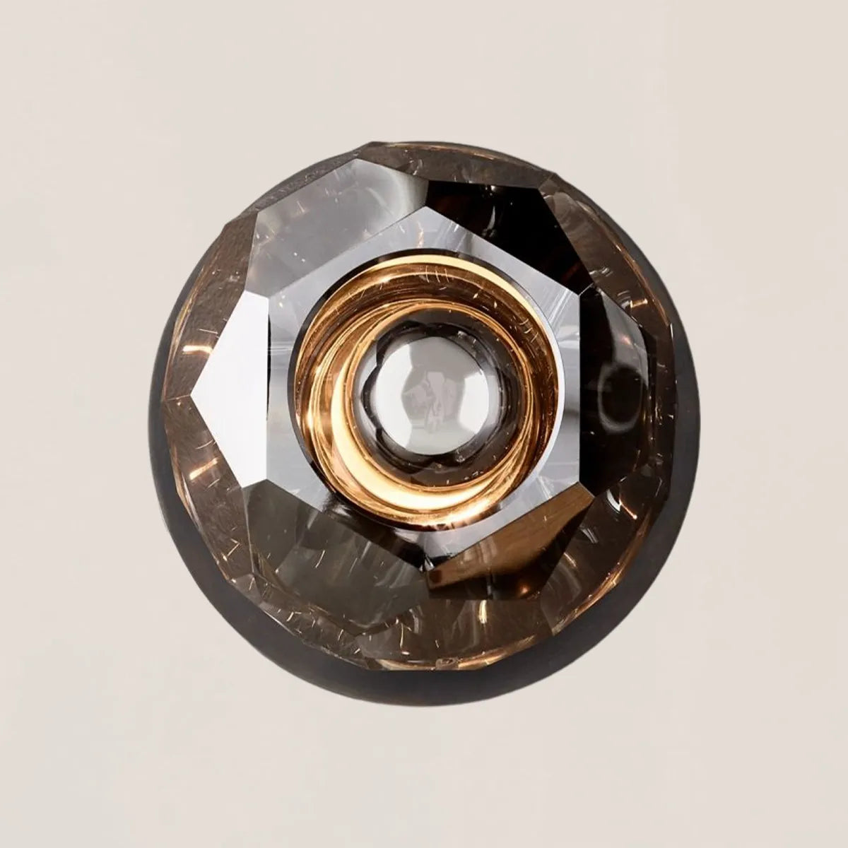 Boule De Crystal Smoke Petite Wall Sconce