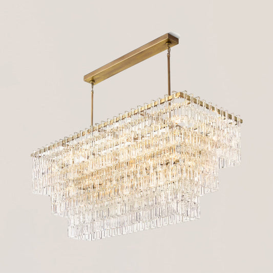 Marignan 3/4-Tier Rectangular Chandelier
