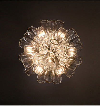 Luxury Glass Lotus Chandelier