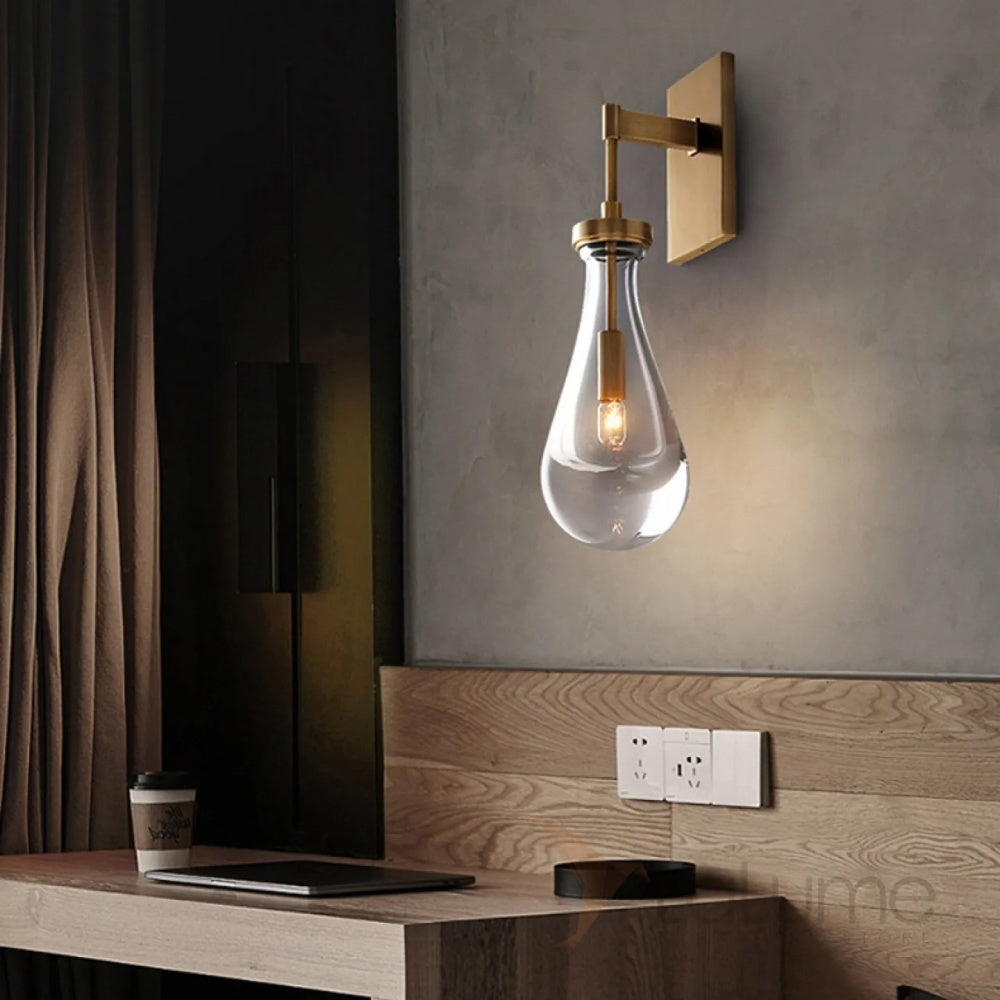 Raindrop Glass Wall Sconce