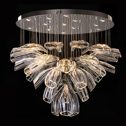 Luxury Glass Lotus Chandelier