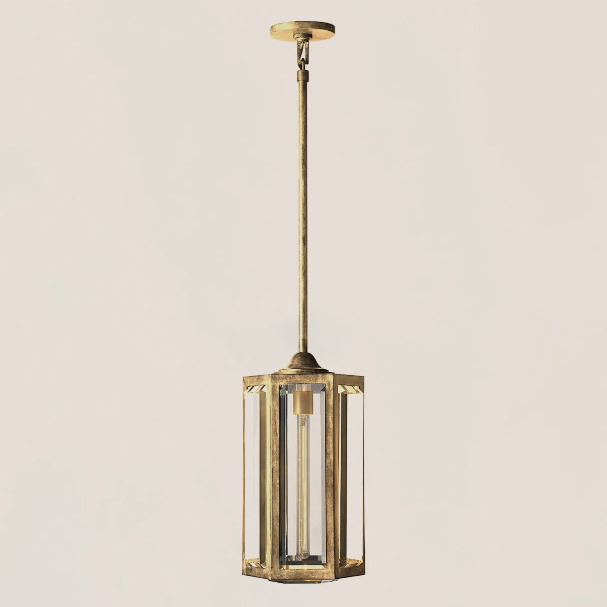 Chevalier Brass Crystal Pendant