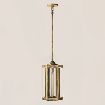 Chevalier Brass Crystal Pendant