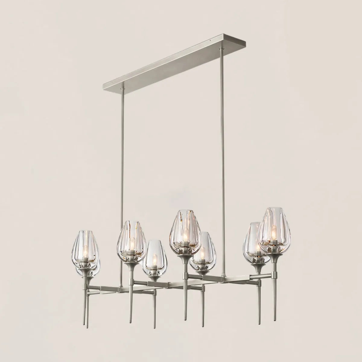 Tulip Crystal Linear Chandelier