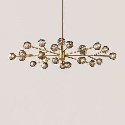 Boule De Crystal Oval Chandelier 72"