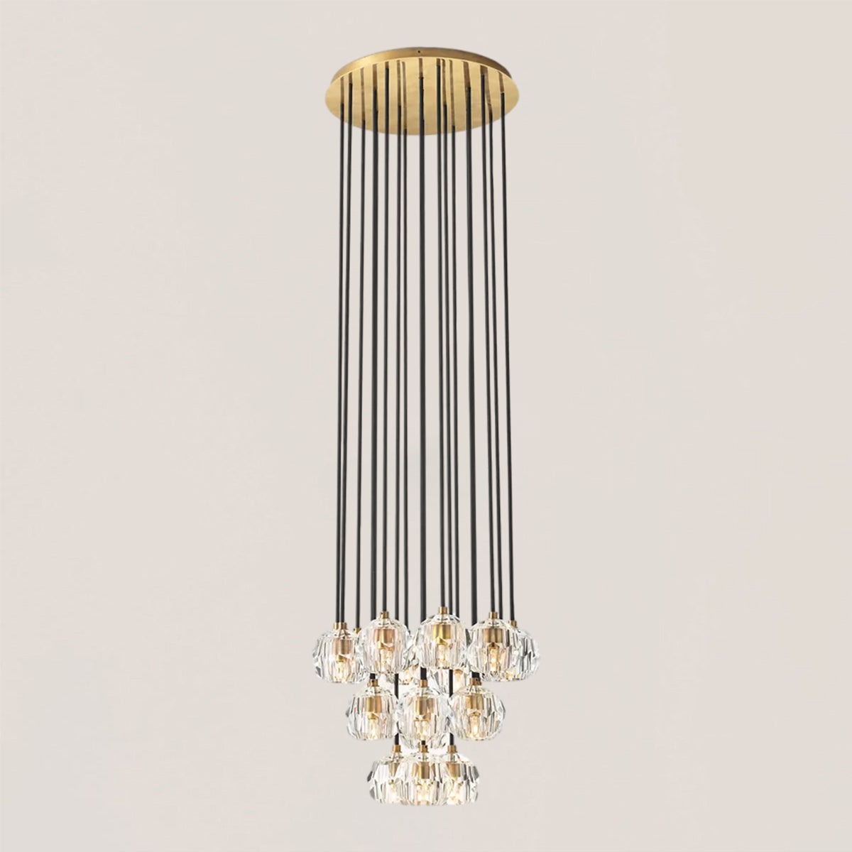 Boule De Crystal Round Cluster Chandelier