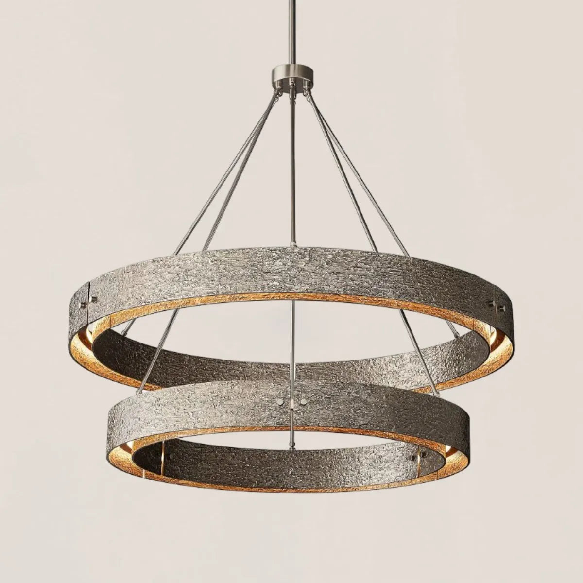 Vouvray 2-tier Round Chandelier 60"