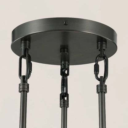 Raindrop Rod Round Chandelier